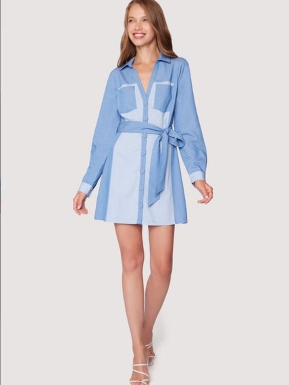 Lost + Wander Denim-Style Shirt Dress